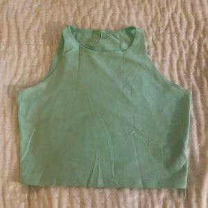 LF seafoam green crop top